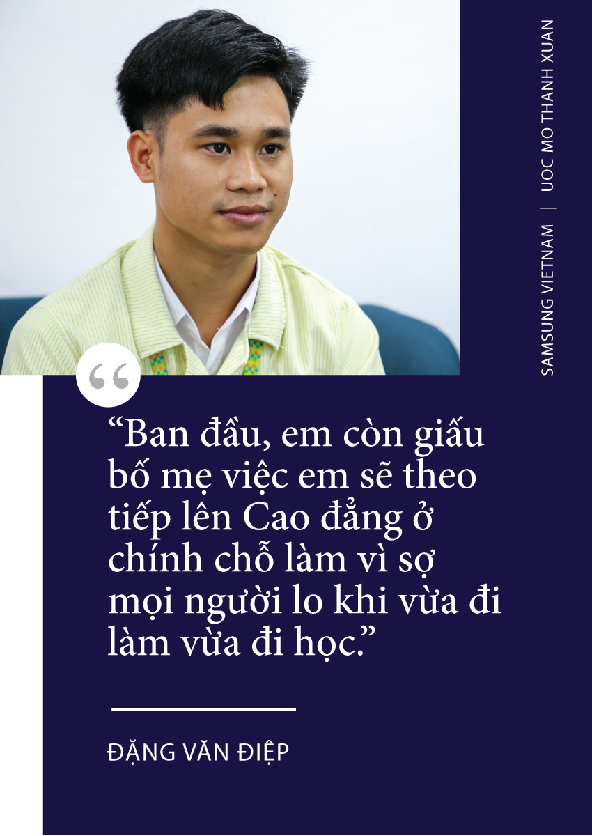 Anh Điệp chia sẻ