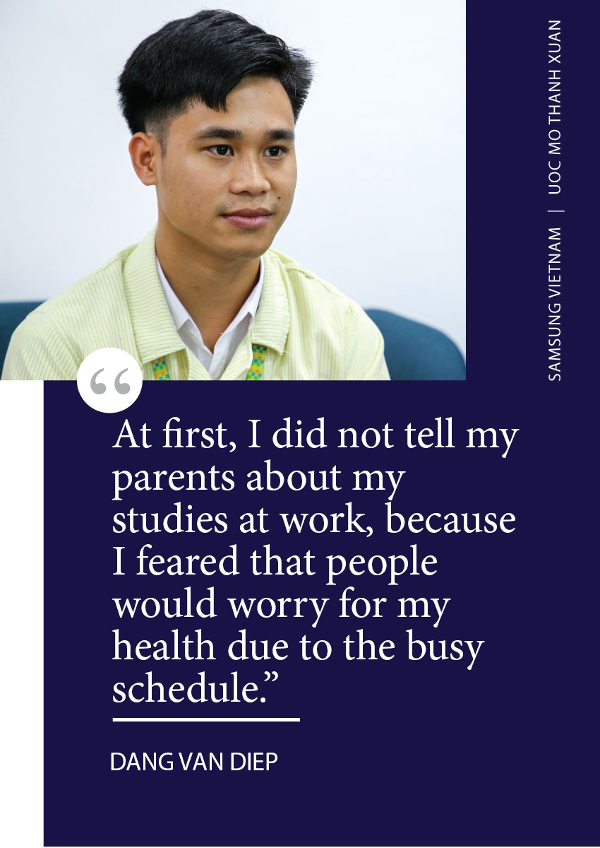 Anh Điệp chia sẻ