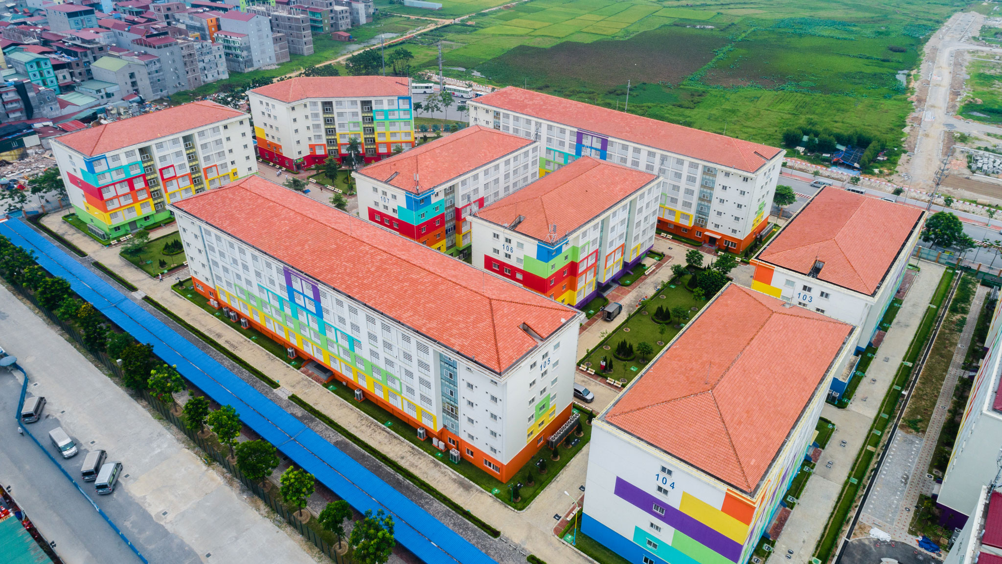 Toàn bộ tiện ích khiến khu ký túc xá như một thành phố thứ nhì cho hàng chục nghìn nhân viên Samsung